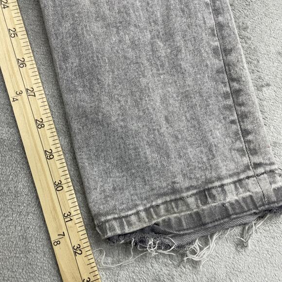 Calvin Klein Mens Jeans 30x32 Slim Fit Gray Stain Grunge Raw Hem - Picture 10 of 10